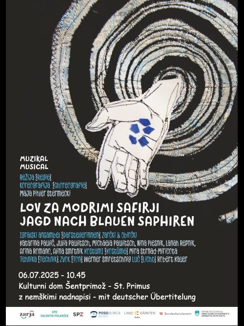Gastauftritt - Gostovanje igralski ansamble Zarčki in Obirčki z igro Lov za modrimi safirji