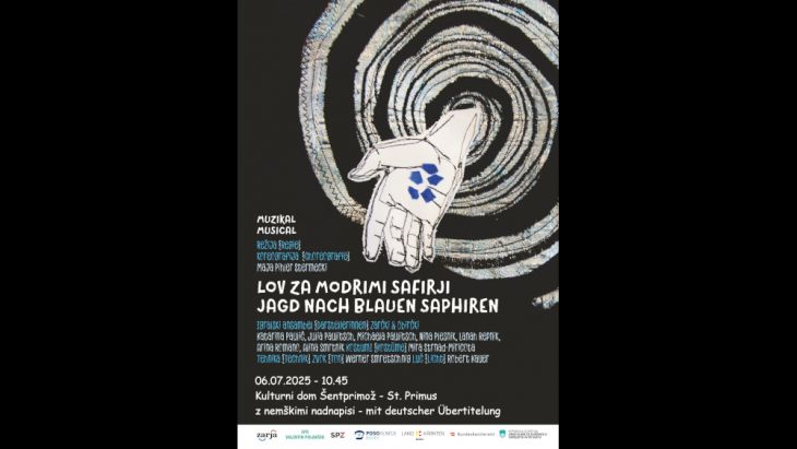 Gastauftritt - Gostovanje igralski ansamble Zarčki in Obirčki z igro Lov za modrimi safirji