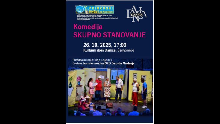 Nastop dramska skupina z igro Skupno stanovanje - Gastauftritt - Odpovedano - Abgesagt (&copy; SPD Danica)